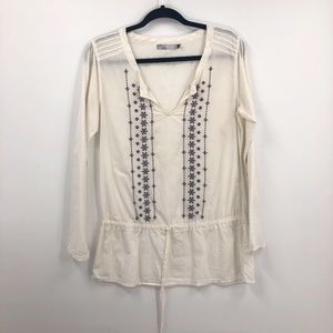 Prana Shirt Long Sleeve White Small